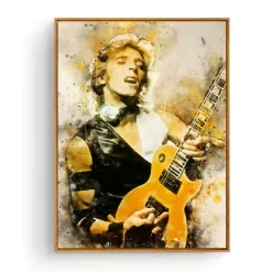 Portrait of Famous Guitarists Printed on Canvas - Image 16