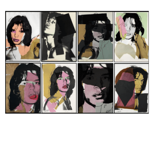 Portrait of Mick Jagger by Andy Warhol