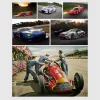 Race Car Classical Artworks Printed on Canvas