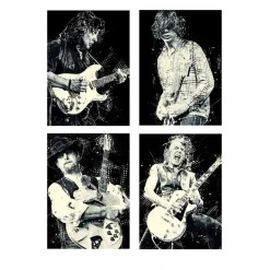 Richard Blackmore and others Great Guitarists Printed on Canvas