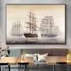 Schooner and Merchant Sailing Ships Artwork Printed on Canvas