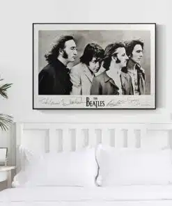 The Beatles Artwork John Paul Ringo and George Printed on Canvas