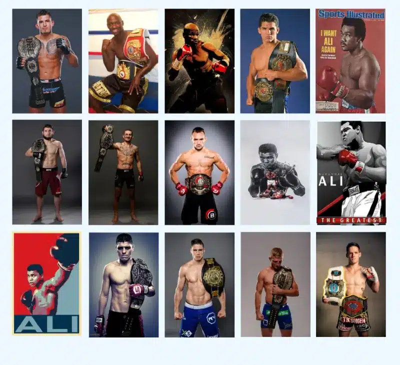 Top Boxers Paintings and Pictures Printed on Canvas
