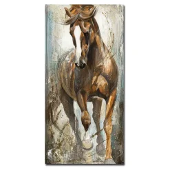 Beautiful Running Horse Paintings Printed on Canvas - Image 2