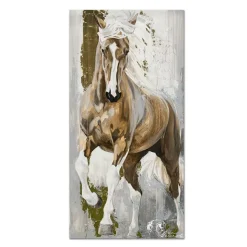 Beautiful Running Horse Paintings Printed on Canvas - Image 5