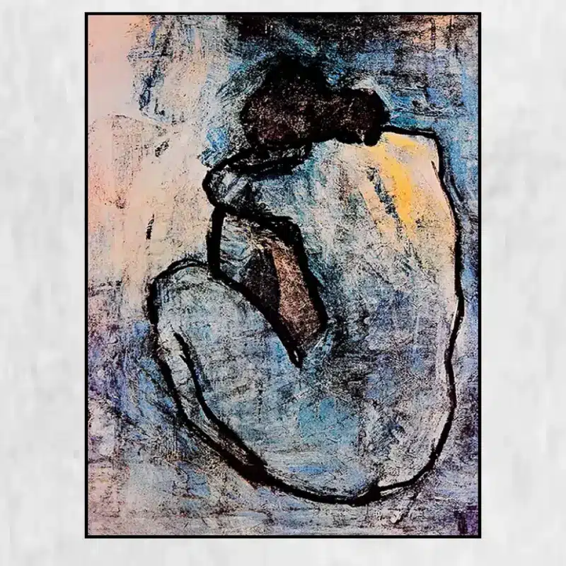 Blue Nude by Pablo Picasso Printed on Canvas