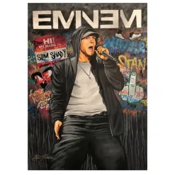 Eminem Musician Artist Artwork Printed on Canvas - Image 2