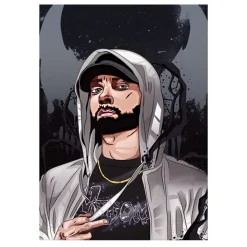 Eminem Musician Artist Artwork Printed on Canvas - Image 5