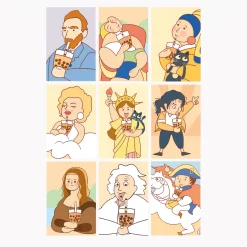 Funny Cartoon Artworks Printed on Canvas