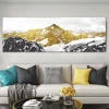 Golden Mountain Wall Art Printed on Canvas