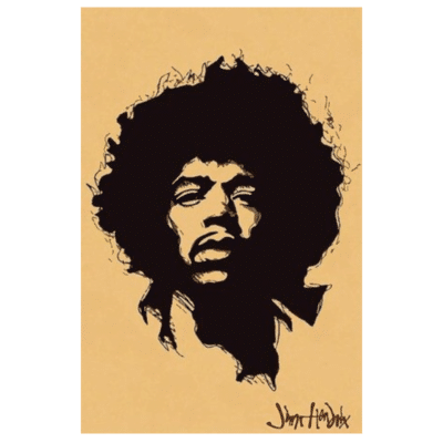 Jimi Hendrix Colorful Art 8