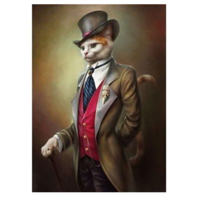 Portrait of Animal in Human Clothes 19