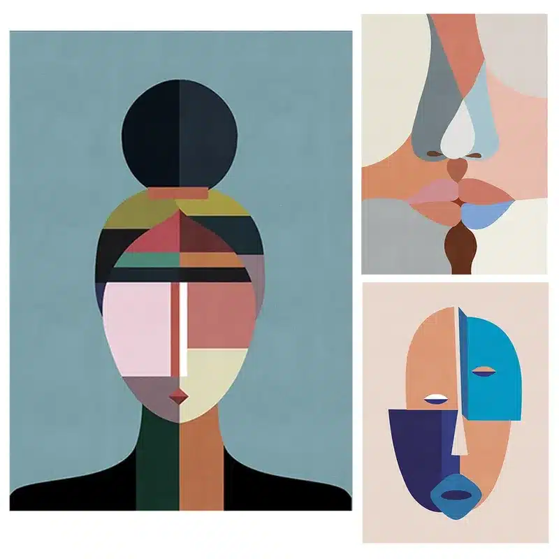 Abstract Contemporary Artwork Printed on Canvas