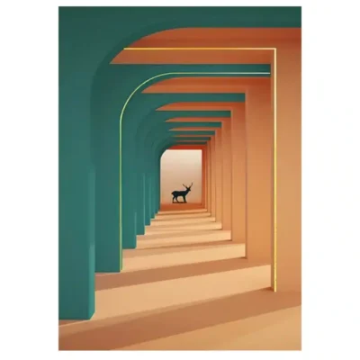 Cool Nordic Wall Art Decoration Printed on Canvas - Image 2