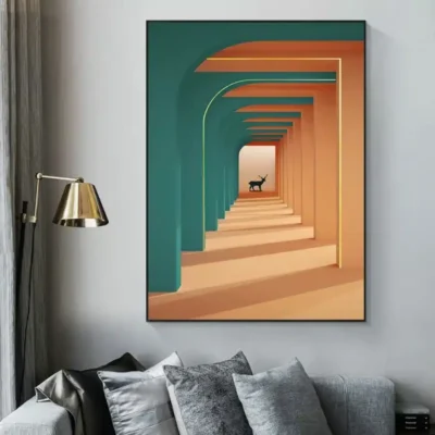 Cool Nordic Wall Art Decoration Printed on Canvas