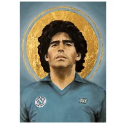 Paintings of Famous Football Players Printed On Canvas - Image 12