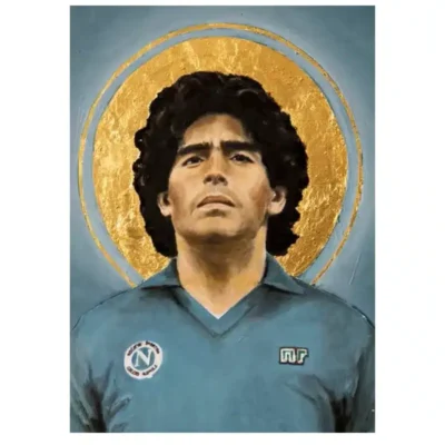 Paintings of Famous Football Players Printed On Canvas - Image 12