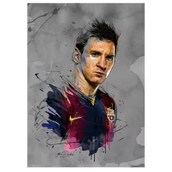 Paintings of Famous Football Players Printed On Canvas - Image 4
