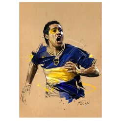 Paintings of Famous Football Players Printed On Canvas - Image 9