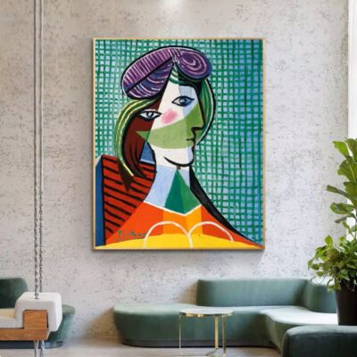 Head of A Woman (Tete de Femme) by Pablo Picasso Printed on Canvas - Image 3