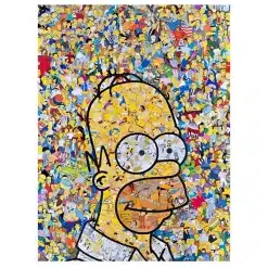 Cartoon Artworks of Simpson Printed on Canvas - Image 3