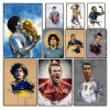 Paintings of Famous Football Players Printed On Canvas