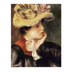 Head of a Young Woman by Pierre-Auguste Renoir 1894