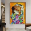 Family Painting in the Spirit of Gustav Klimt Printed on Canvas