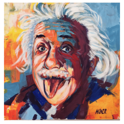 Portrait of Albert Einstein 3