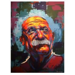 Portrait of Albert Einstein 4
