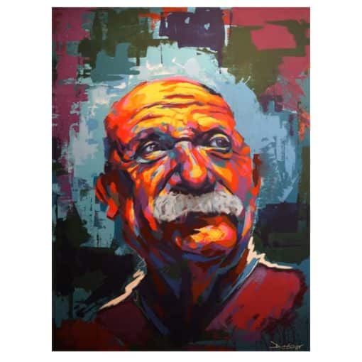 Portrait of Albert Einstein Paintings Printed on Canvas - Image 5