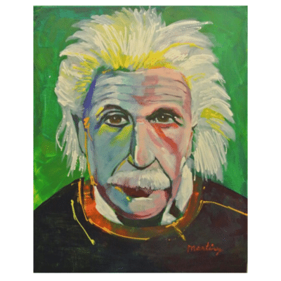 Portrait of Albert Einstein 8