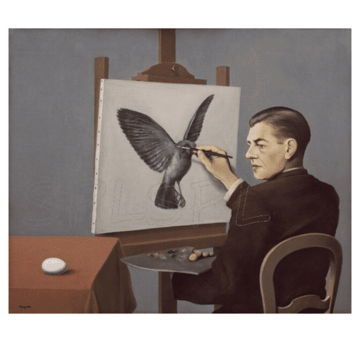 Rene Magritte 1936 Clairvoyance Self Portrait