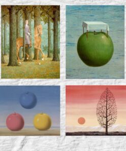 René Magritte Surrealism Paintings Printed on Canvas