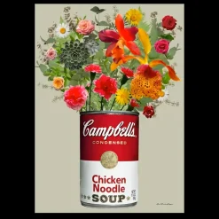 Soup Can with Flowers