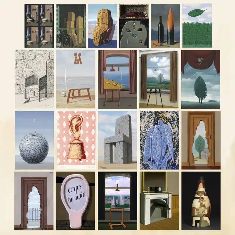 Surrealism Paintings by René Magritte Printed on Canvas