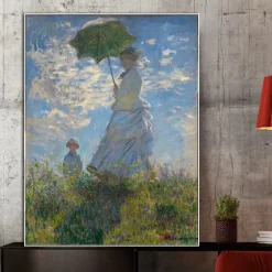 The Promenade Woman with a Parasol by Claude Monet