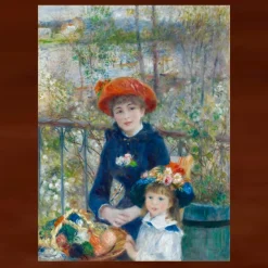 Two Sisters On the Terrace by Pierre-Auguste Renoir 1881