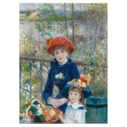 Two Sisters On the Terrace by Pierre-Auguste Renoir 1881