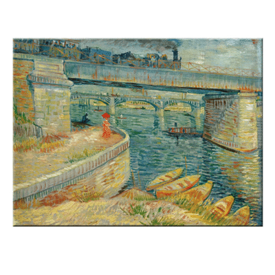 Vincent van Gogh 1887 Bridges Across the Seine at Asnieres