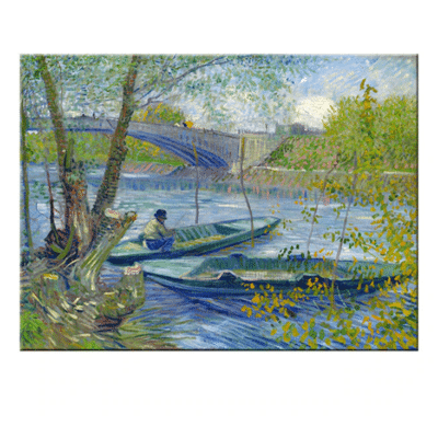 Vincent van Gogh 1887 Fishing in Spring the Pont de Clichy Asnieres