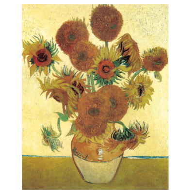 Vincent van Gogh 1888 Still Life Vase with Fifteen Sunflowers