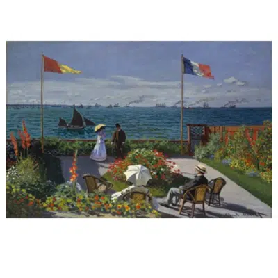 Claude Monet 1867 The Garden at Sainte Adresse