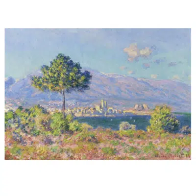 Claude Monet 1888 Antibes Seen From the Plateau Notre Dame