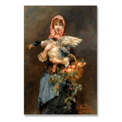 Daniel Hernandez Morillo 1887 The Duck Girl