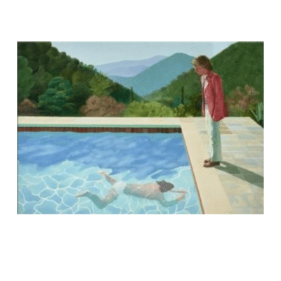 David Hockney 1972 Portait of an Artist pool with two figures