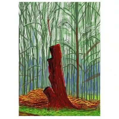 Painting by David Hockney