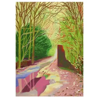 Painting by David Hockney