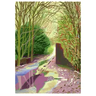 Painting by David Hockney