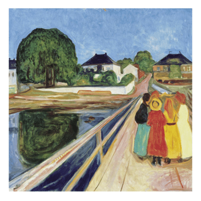 Edvard Munch 1900 The Girls on the Bridge